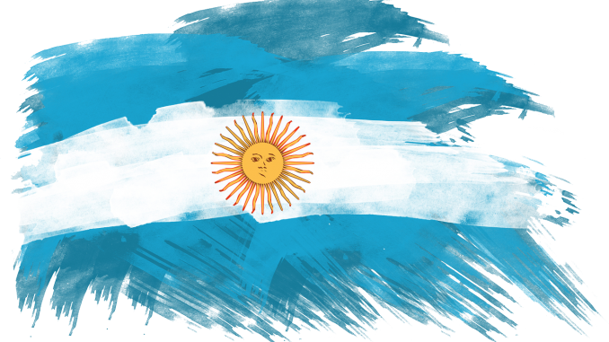 bandera pincelada